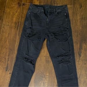 black ae mom jeans